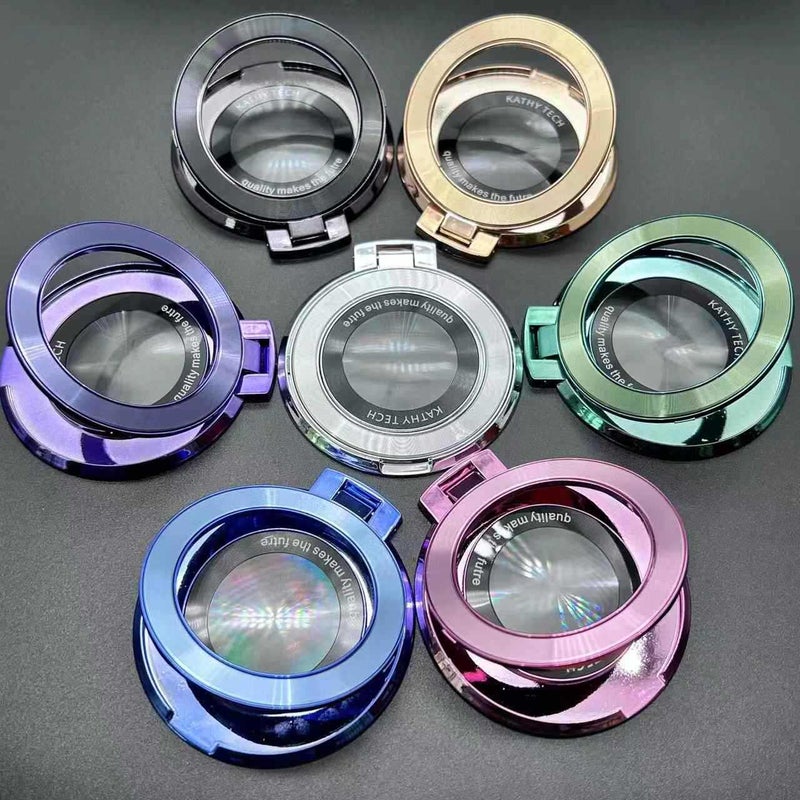 New Magnetic Mobile Phone Bracket Glitter Ring Cd Beauty Makeup Mirror Desktop Mobile Phone Bracket Creative Ring Bracket - Image 2